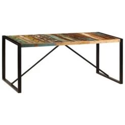 VidaXL Eettafel 180x90x75 Cm Massief Gerecycled Hout -Vidaxl 00d3523d6f474b839260f1cc7530ae86