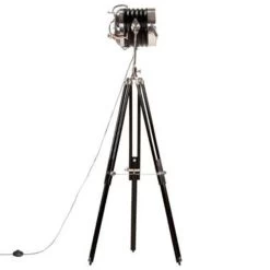 VidaXL Vloerlamp Driepoot 171 Cm Massief Mangohout Zwart -Vidaxl 051f24ee7d004c70a1e727ca580f017c