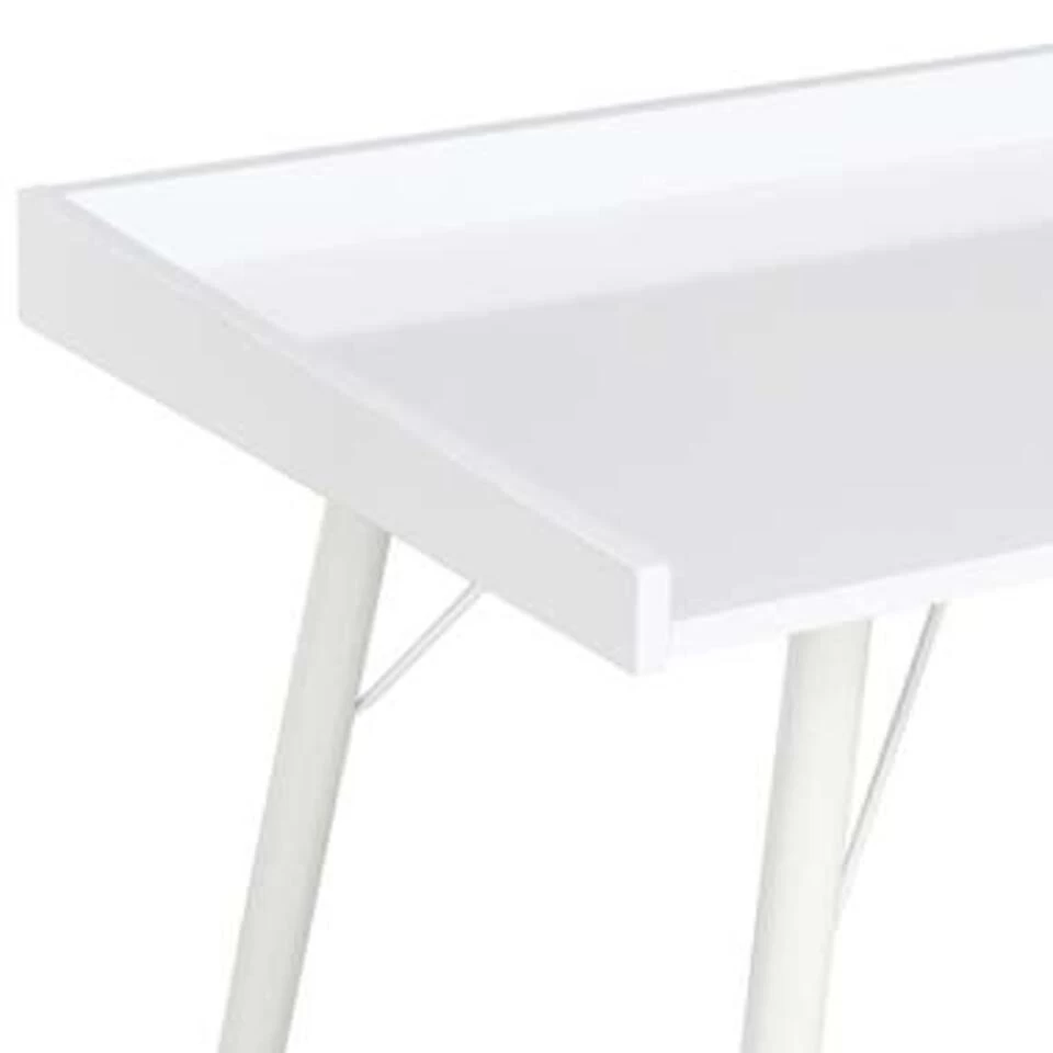 VidaXL Bureau 90x50x79 Cm Wit 4 VidaXL Bureau 90x50x79 Cm Wit - Afbeelding 4