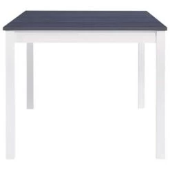VidaXL Eettafel 180x90x73 Cm Grenenhout Wit En Grijs -Vidaxl 0c8587d411094a49a9dc4aeed3655372