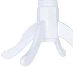 VidaXL Eettafel 106 Cm Massief Rubberwood Wit -Vidaxl 0d8e3f72521f44809e51f6e0c8031e7a