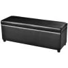 VidaXL Opbergbank Lang Hout Zwart