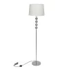 VidaXL Vloerlamp Met Hoog Standaard En 4 Ballen Wit