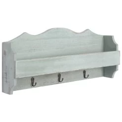 VidaXL Wandkapstok 50x10x23 Cm Hout Groen