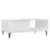 VidaXL Salontafel 90x60x35 Cm Spaanplaat Hoogglans Wit
