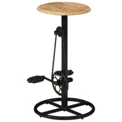 VidaXL Barkrukken 2 St Massief Mangohout -Vidaxl 1000040036 0102