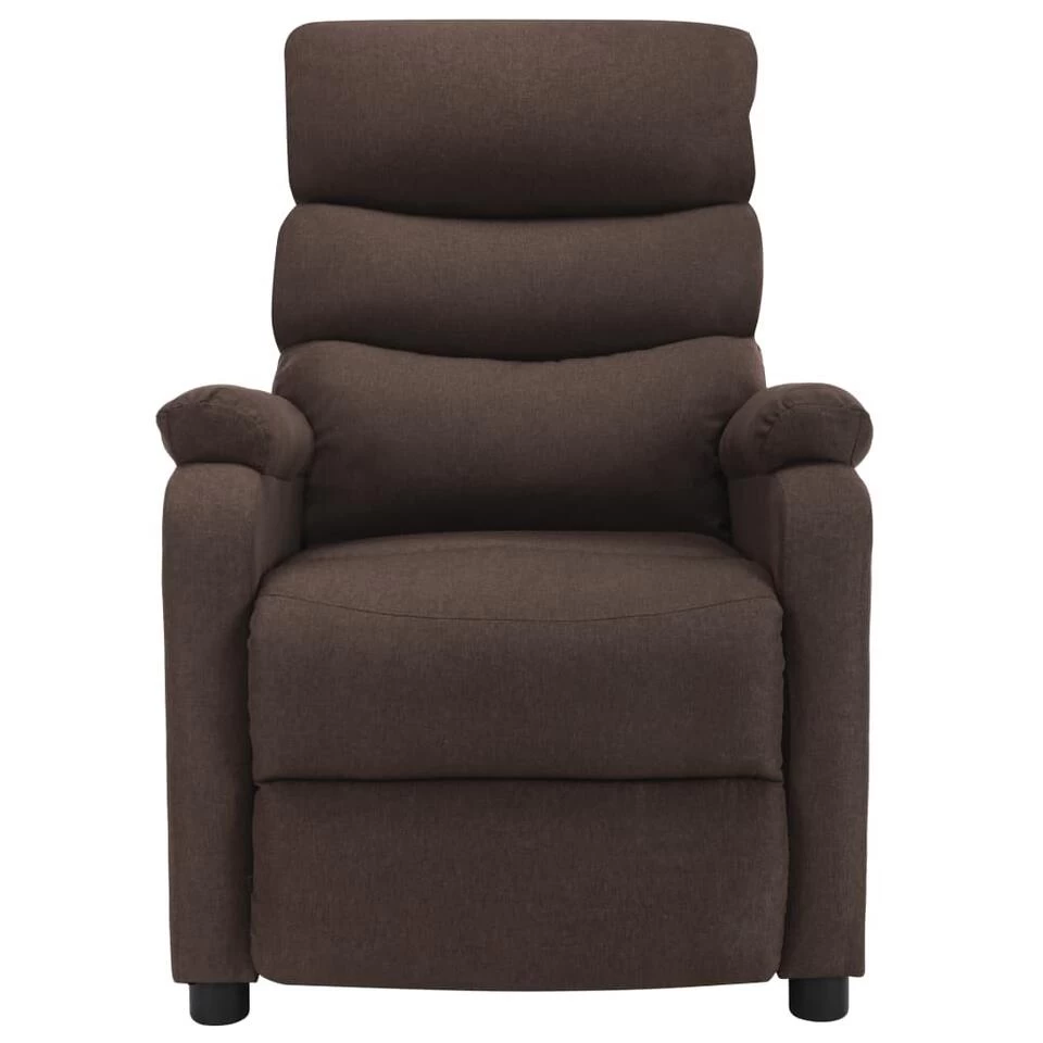 VidaXL Fauteuil Verstelbaar Elektrisch Stof Bruin 2 VidaXL Fauteuil Verstelbaar Elektrisch Stof Bruin - Afbeelding 2