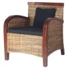 VidaXL Fauteuil Handgeweven Rattan