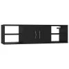VidaXL Wandschap 102x30x29 Cm Spaanplaat Zwart