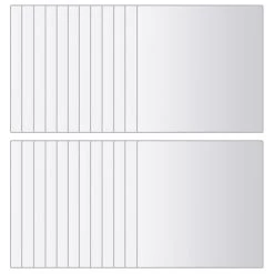 VidaXL 48 St Spiegeltegels Vierkant Glas