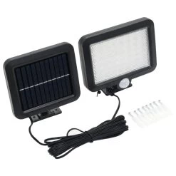 VidaXL Solarlamp Met Bewegingssensor LED-lichten Wit