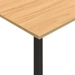VidaXL Computerbureau 105x55x72 Cm MDF Metaal Zwart Lichteikenkleurig -Vidaxl 1000055956 0105