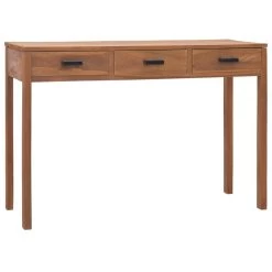 VidaXL Bureau 110x40x75 Cm Massief Teakhout