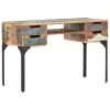 VidaXL Bureau 118x48x75 Cm Massief Gerecycled Hout