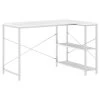 VidaXL Computerbureau 110x72x70 Cm Spaanplaat Wit