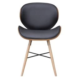 VidaXL Eetkamerstoelen 2 St Gebogen Hout En Kunstleer -Vidaxl 1000057826 0102