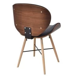 VidaXL Eetkamerstoelen 2 St Gebogen Hout En Kunstleer -Vidaxl 1000057826 0103