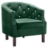VidaXL Fauteuil Fluweel Groen