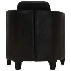 VidaXL Fauteuil Echt Leer Zwart -Vidaxl 1000059161 0103