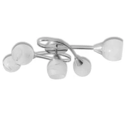 VIDAXL Plafondlamp Met Glazen Behuizing Voor Lampen