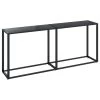 VidaXL Wandtafel 180x35x75,5 Cm Gehard Glas Zwart