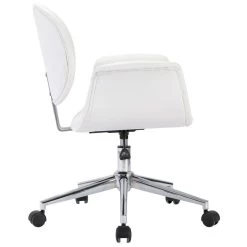 VidaXL Eetkamerstoelen Draaibaar 2 St Kunstleer Wit -Vidaxl 1000060879 0103