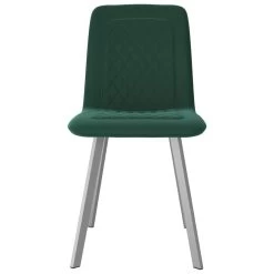 VidaXL Eetkamerstoelen 2 St Fluweel Groen -Vidaxl 1000062409 0102