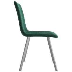 VidaXL Eetkamerstoelen 2 St Fluweel Groen -Vidaxl 1000062409 0103