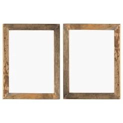 VidaXL Fotolijsten 2 St 50x60 Cm Massief Gerecycled Hout En Glas