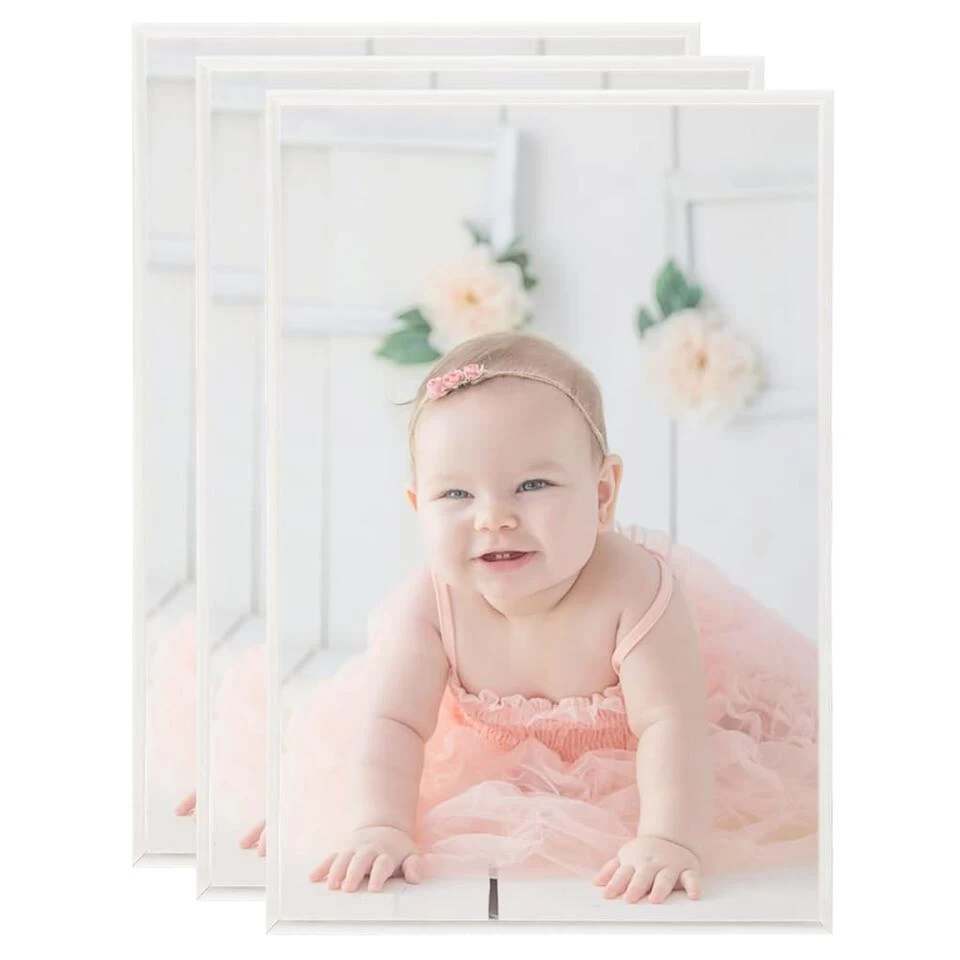 VidaXL Fotolijsten 3 St Voor Wand 42x59,4 Cm MDF Zilverkleurig 1 VidaXL Fotolijsten 3 St Voor Wand 42x59,4 Cm MDF Zilverkleurig