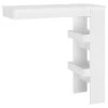 VidaXL Bartafel Wandgemonteerd 102x45x103,5 Cm Bewerkt Hout Wit