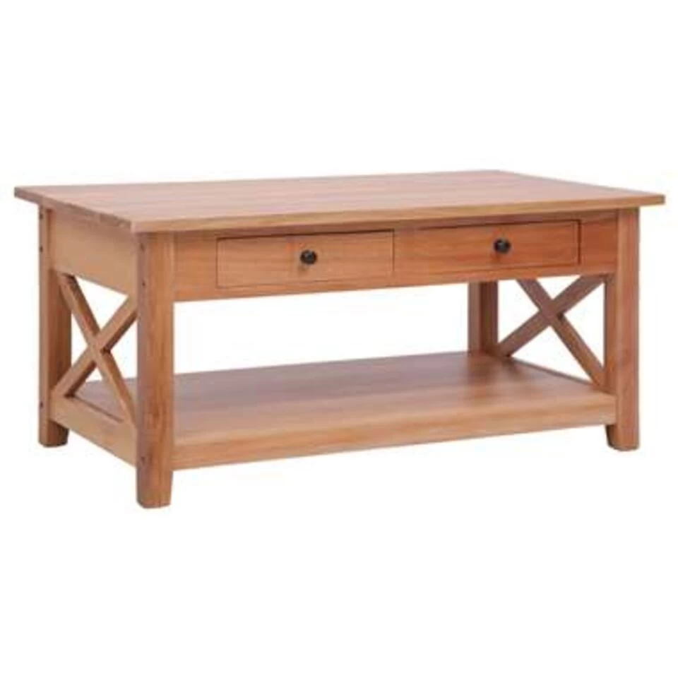 VidaXL Salontafel 100x55x46 Cm Massief Mahoniehout 1 VidaXL Salontafel 100x55x46 Cm Massief Mahoniehout