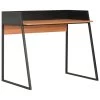 VidaXL Bureau 90x60x88 Cm Zwart En Bruin