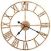 VidaXL Wandklok 40 Cm Metaal Goudkleurig