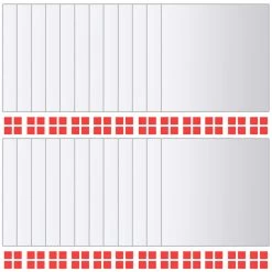 VidaXL 24 St Spiegeltegels Vierkant Glas