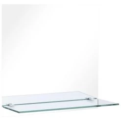 VidaXL Wandspiegel Met Schap 30x30 Cm Gehard Glas