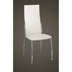VidaXL Eetkamerstoelen 2 St Kunstleer Wit -Vidaxl 1213230548 0102