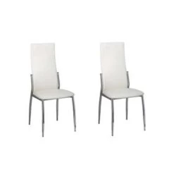 VidaXL Eetkamerstoelen 2 St Kunstleer Wit