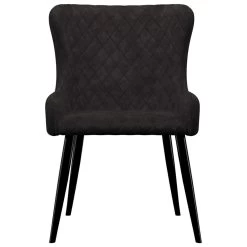VidaXL Eetkamerstoelen 2 St Fluweel Zwart -Vidaxl 1274480494 0102