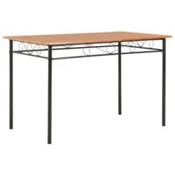 VidaXL Eettafel 120x70x75 Cm MDF Bruin