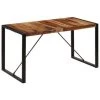 VidaXL Eettafel 140x70x75 Cm Massief Sheeshamhout