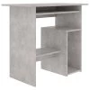 VidaXL Bureau 80x45x74 Cm Spaanplaat Betongrijs