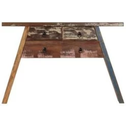 VidaXL Wandtafel 110x30x75 Cm Massief Gerecycled Hout -Vidaxl 1382925836 0102