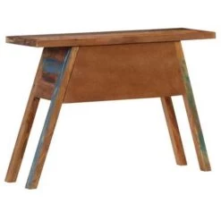 VidaXL Wandtafel 110x30x75 Cm Massief Gerecycled Hout -Vidaxl 1382925836 0103