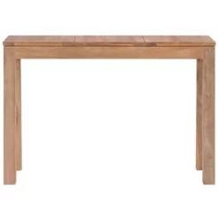 VidaXL Wandtafel 110x35x76 Cm Teakhout Met Natuurlijke Afwerking -Vidaxl 1415882562 0102