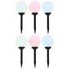 VidaXL Solarlampen 6 St LED Rond 20 Cm RGB