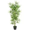 VidaXL Kunstplant Met Pot Bamboe 120 Cm Groen