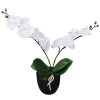 VidaXL Kunst Orchidee Plant Met Pot 30 Cm Wit