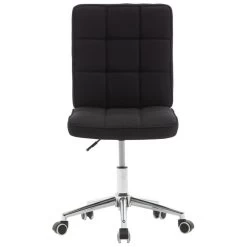 VidaXL Eetkamerstoelen 2 St Stof Zwart -Vidaxl 1482572640 0103