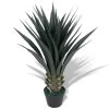 VidaXL Kunst Yucca Plant Met Pot 85 Cm Groen